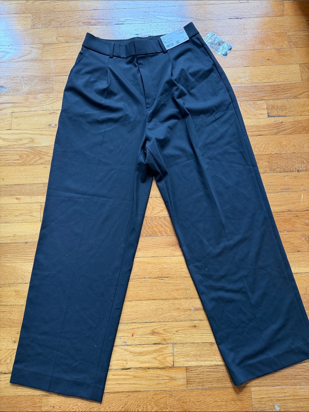 Uniqlo Black Wide-Leg Trousers
